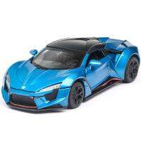 1/32 ขนาด Lykan Hypersport D iecast ล้อแม็กดึงกลับรถ C ollectable ของเล่นของขวัญสำหรับเด็ก