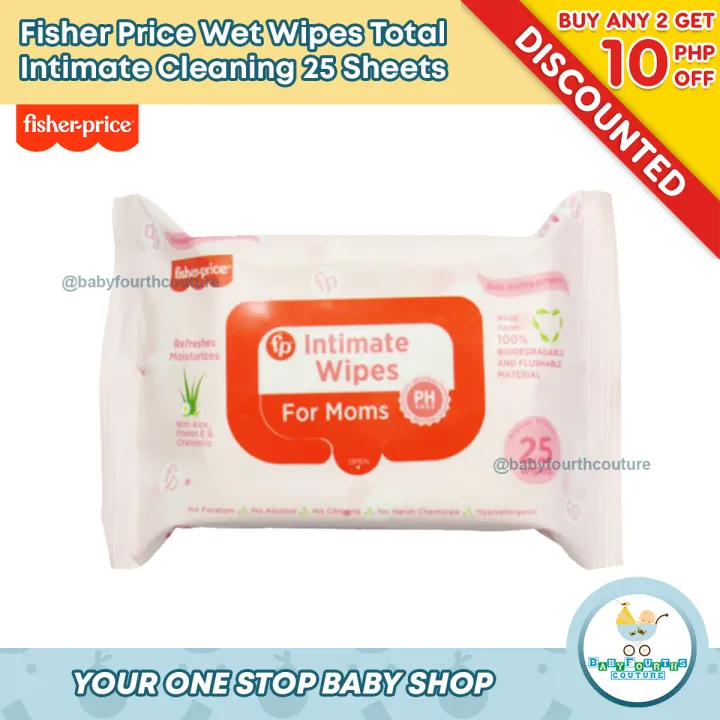 Fisher Price Wet Wipes Total Intimate Cleaning 25 Sheets FPWW202004 Lazada PH