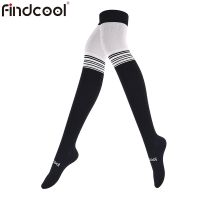 【Sock shop】Findcool การบีบอัดกว่าเข่าถุงเท้าเส้นเลือดขอดผู้หญิงเผาผลาญไขมันพอดีถุงน่องกระชับสัดส่วนถุงเท้ายาว