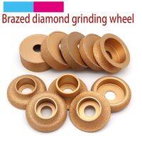 1pcs Brazing Diamond Angle Grinder Stone Grinding Wheel Semi-circular Straight Edge Round Glass Pottery Porcelain Marble Disc