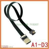 【⊕Good quality⊕】 fangyili A1 Fpv Micro Hdmi Mini Hdmi อะแดปเตอร์90องศา5ซม.-100ซม. ริบบิ้น Fpc ระยะสาย Hdmi แบน20พินหัวเชื่อมปลั๊ก