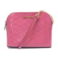 กระเป๋าสะพาย Michael Kors แท้ หนังแก้ว สาย MK ทรงโดม สวย Michael Kors 38S0CCPC3V Cindy Dome Patent Leather Crossbody