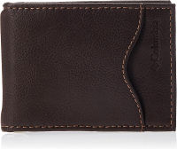 Columbia Mens Leather Front Pocket Wallet Card Holder for Travel Merino Brown One Size