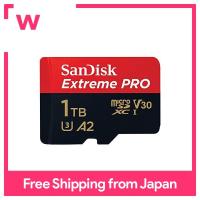 SanDisk การ์ด UHS-I MicroSDXC 1TB Extreme PRO ความเร็วสูงพิเศษประเภท (อ่านได้สูงสุด200เมกะไบต์/วินาทีเขียนได้สูงสุด140เมกะไบต์/วินาที) SanDisk Extreme Pro SDSQXCD-1T00-GN6MA ต่างประเทศสินค้า