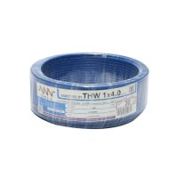 โปรดีล คุ้มค่า NNN สายไฟ THW 4 X 30 เมตร สีฟ้า |ROL| ของพร้อมส่ง อุปกรณ์ สาย ไฟ อุปกรณ์สายไฟรถ