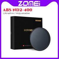 ZOMEI ND2-400 ABS บางเฉียบปรับได้ฟิลเดอร์ฟิลเตอร์กลาง Density ND สำหรับเลนส์กล้องถ่ายรูป49/52/58/67/72/77/82มม. ไม่มีสปอต