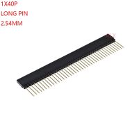 HVJ-5pcs 1x40 Pin Single Row Straight Female Pin Header 2.54mm Pitch Pin Long 12mm Strip Connector Socket 1*40 40 Pin 40p Pc104