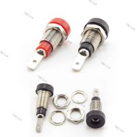 5pcs Female Jack Chassis Panel Mount Socket 2mm Male Banana plug Connector for Non-Shrouded Brass Nickel Plated YB21TH