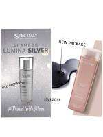 Tec italy LUMINA SILVER SHAMPOO 300ml new package เป็นแชมพูสำหรับสีผมโทนหม่นเทา เพื่อรักษาสีผมโทนหม่นเทาให้คงทนยาวนานยิ่งขึ้น และยังเหมาะกับผู้ที่มีผมหงอก