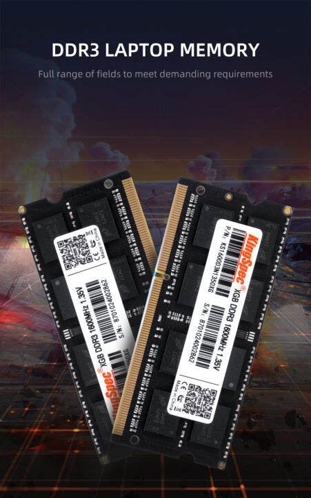 kingspec-ddr3-1600-12800u-หน่วยความจำสำหรับเดสก์ท็อปแท่งสองด้านอนุภาคเข้ากันได้แรมความจำ4gb-สำหรับแล็ปท็อป