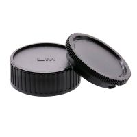 Rear Lens Cap Camera Body Cap Set Plastic Black for Leica LM M mount camera and lens