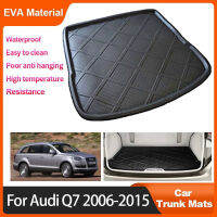 สำหรับ Audi Q7 4L 2015-2006 2007 2008 2009 2011รถด้านหลัง Mats กันน้ำ Liner Cargo Boot Storage Pad อุปกรณ์เสริมอัตโนมัติ