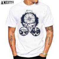 New Summer Men Short Sleeve Munn Bike Cycling Style Adventure Travel Bicycles Tatto T Shirt White Casual Tops Sport Tees|Áo Phông| - Aliexpress