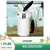 6W 400L/h Pump Table Top Ultra Quiet Outer Aquarium Water Purifying Durable Fish Tank Filtration System External Canister Filter Filters Accessories