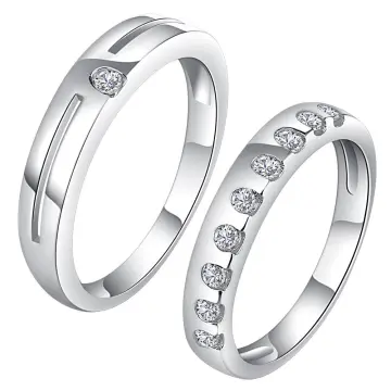 Couple's Matching Ring His or Her King Queen Stainless Steel Wedding Band |  eBay