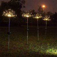 90120150 Led Solar Fireworks Lights Waterproof Outdoors Lawn Fairy Light Solar Lanterns For Christmas Yard Garden Decoration