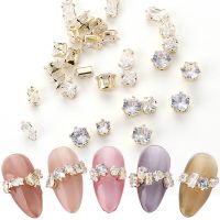 3D Zircon Nail Charms Mix Metal Jewelry Pendant Flat Back Crystal Horse Eyes Waterdrop Diamond For Nail Design Decoration GLHGZ