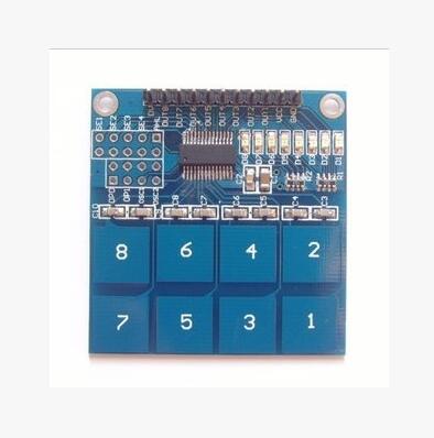 【✱2023 HOT✱】 TOYBOX JDIAD SHOP Ttp226 8สวิตช์คาปาซิทีฟโมดูลเซ็นเซอร์สัมผัสดิจิตอลสำหรับ Arduino