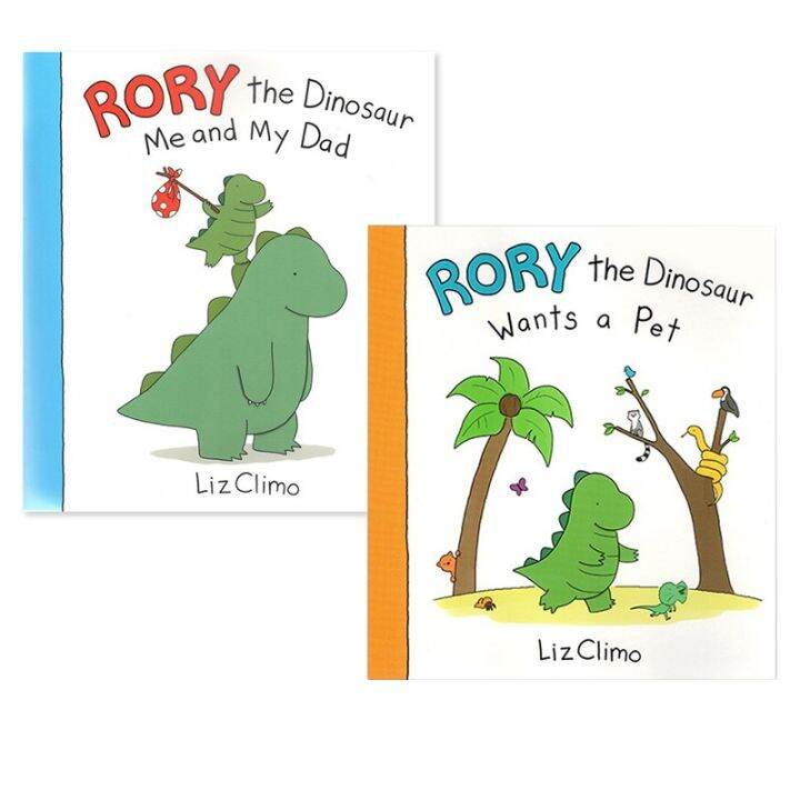 english-original-rory-the-dinosaur-roy-little-dinosaur-series-2-volume-healing-comic-childrens-picture-story-book-liz-crimo-liz-climo