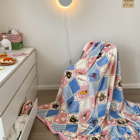 Cartoon Soft Fleece Blanket Large Throw Blanket Napping Blanket Single Double Cover Blanket Cozy Warm and Lightweight Bedding