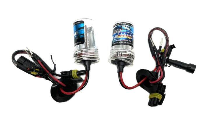 auto-style-หลอดไฟ-xenon-hid-เฉพาะหลอด-1คู่-มีขั้ว-h11-24v-มีค่าสี-3000k-4300k-5000k-6000k-8000k-10000k-12000k-สินค้าพร้อมส่งในไทย