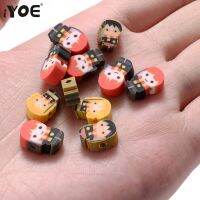 ∏◊ iYOE 30/50pcs Girl Boy Spacer Beads Polymer Clay Cartoon Beads For Jewelry Making Supplies DIY Bracelet Necklace