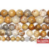 Natural Stone Crazy Agate Round Gem Beads 15 quot; Strand 4 6 8 10 12MM Pick Size For Jewelry Making