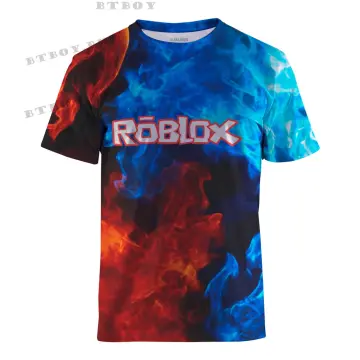 Roblox Short Sleeve T-shirt Boys Kids Summer Tee Crew Neck Tops Clothes