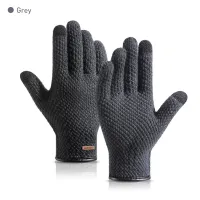 Freedom 1 Pair Artificial Wool Knitted Gloves Convenient Touch-screen Windproof Cold-proof Warm Gloves For Winter Cycling Working