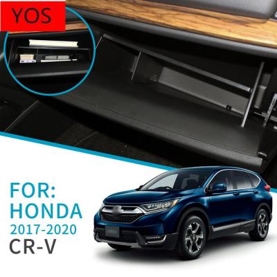 เหมาะสำหรับกล่องถุงมือช่วงเวลาการจัดเก็บสำหรับ HONDA CR-V 2017 2018 2019 CRV กล่องเก็บของกล่องเก็บของหน้าคอนโซลนักบินกลางกล่องเก็บของ