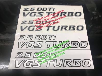 สติ๊กเกอร์แบบดั้งเดิมรถ  สำหรับติดประตูรถ NISSAN NAVARA ปี 2015 คำว่า 2.5 DDTi VGS TURBO นิสสัน นาวาร่า แต่งรถ sticker ติดรถ black edition