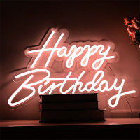 High Transparent Acrylic Panel Oh Baby Neon Light Sign Wedding Party Decoration Happy Birthday Neon Light Party