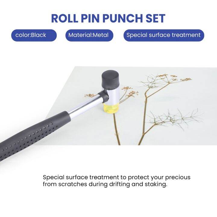 roll-pin-punch-set-with-storage-pouch-smithing-punch-removing-repair-tools-with-bench-block-pin-punches-and-hammer