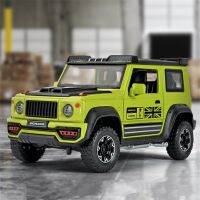 1:18จิมนี่โมเดลรถโลหะผสม SUV ขนาดใหญ่โมเดลรถออฟโรดโลหะจำลองเสียงและไฟ Ks ของเล่นของขวัญ