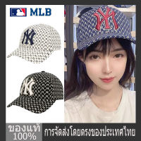 เกาหลีใต้ แท้100% MLB หมวก NY YANKEES ROOKIE peaked cap หมวกเบสบอล หมวกกันแดด หมวกผู้ชายและผู้หญิง หมวกย้อนยุค