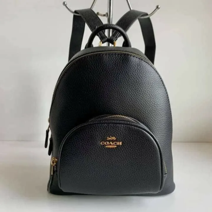 Original Coach 997 Carrie 23 Backpack Zip Compact Polished Pebble ...