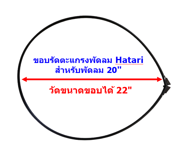 ขอบรัดตะเเกรงพัดลม-ฮาตาริ-20-อุตฯ-แท้