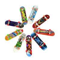 PC Fingerboard สเก็ตบอร์ดพร้อมกล่องเด็ก Deck เกมกีฬาของขวัญ Maple Novelty Finger ของเล่นสำหรับผู้ใหญ่เด็กสีสุ่ม