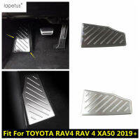 Laus อุปกรณ์เสริมสำหรับโตโยต้า RAV4 RAV 4 XA50 2019-2023ส่วนที่เหลือเท้าซ้ายเหยียบแผ่นแผ่นเท้าชุดเครื่องมือปกแผง