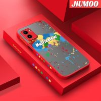 JIUMOO เคสสำหรับ VIVO Y15s Y15a เคส Y01แฟชั่นหลากสีลายกราฟฟิตีเคสขอบสี่เหลี่ยมแข็งผิวเกล็ดน้ำแข็งกันกระแทกปลอกซิลิโคนเคสป้องกันเลนส์กล้องคลุมทั้งหมด