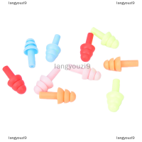 langyouzi9 10คู่กันน้ำว่ายน้ำซิลิโคนว่ายน้ำปลั๊กอุดหูนุ่ม Anti-Noise EAR Plug