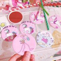 【BEIBEI】 Round Shape Cute Pocket Makeup Mini Mirror