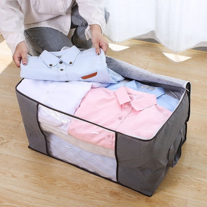 กล่องเก็บเสื้อผ้า-กล่องเก็บของ-กล่องผ้าลินิน-กล่องเก็บของอเนกประสงค์-กล่องผ้าพับได้-กล่องใส่ของ
