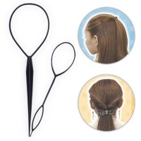 ‘；【。- 5Pcs/Set Ponytail Creator Plastic Loop Styling Tools Pony Topsy Tail Clip Hair Braid Maker Tool For Women Girl Hair Tools