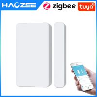 【LZ】☽ↂ  Tuya Smart ZigBee Door Window Contact Sensor Smart Home Wireless Door Detectors Open/Close APP Remote Alarm