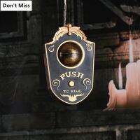 Halloween One-eyed Doorbell Decoration Ghost 39;s Day Glowing Hanging Piece Whole Door Hanging Plastic Doorbell Eyeball