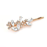 Gold Women Crystal Jewelry Accessories Fashion Sliver Clip Hair Barrettes