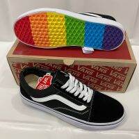 VANS OLD SKOOL “Yatch Club” Rainbow-Black สีสายรุ้ง ? (พร้อมกล่อง) เก็บเงินปลายทางได้