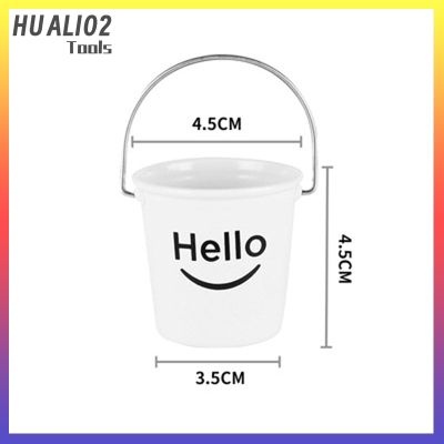 HUALI02มินิ Hello Bucket อเมริกันชามใส่ซอสตะวันตกซอสสเต็กจานชามถ้วยซอสมะเขือเทศ