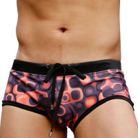 Mens Swim Briefs Sexy Swimming Short Water Sport Beach Pants Swimsuit Brown Swimwear Sexy Male Suilt Surfing Swim Wear